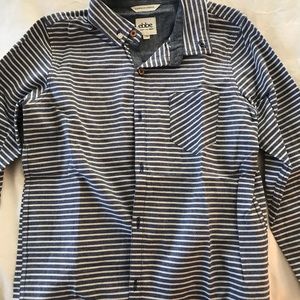 Button down linen shirt boy long sleeve